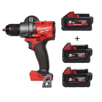 OFERTA PROMOCYJNA MILWAUKEE WIERTARKO WKRĘTARKA UDAROWA M18 FPD3-0 AKUMULATOR 8.0Ah, 5.0Ah