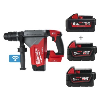 OFERTA PROMOCYJNA MILWAUKEE MŁOTOWIERTARKA M18 ONEFHPX-0 SDS-PLUS 32MM ONE KEY FIXTEC AKUMULATORY 8.0Ah, 5.0Ah