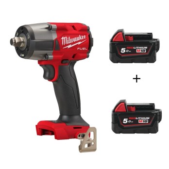 OFERTA PROMOCYJNA MILWAUKEE KLUCZ UDAROWY 1/2" M18 FMTIW2F12-0 + 2 x 5Ah