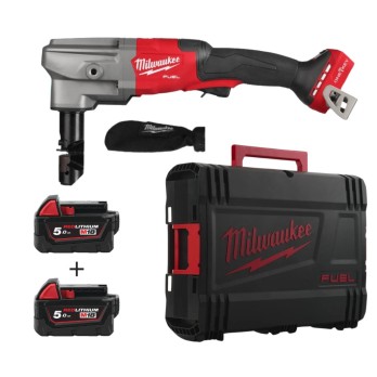 OFERTA PROMOCYJNA MILWAUKEE NOŻYCE DO BLACHY NIBBLER 3.5MM M18 FNB35-0X ONE KEY + 2 X 5Ah