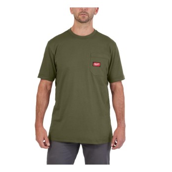 MILWAUKEE MĘSKA ZIELONA KOSZULKA T-SHIRT Z KIESZONKĄ WTSSGN