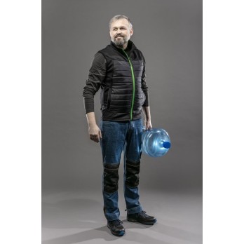 HOGERT TECHNIK CZARNA HYBRYDOWA KAMIZELKA NA ZAMEK