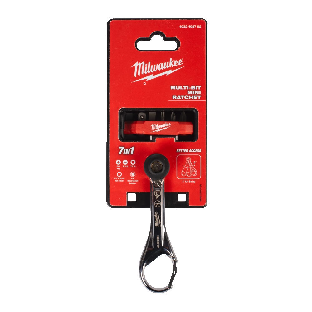 MILWAUKEE MIKRO GRZECHOTKA 7 W 1 Z BITAMI
