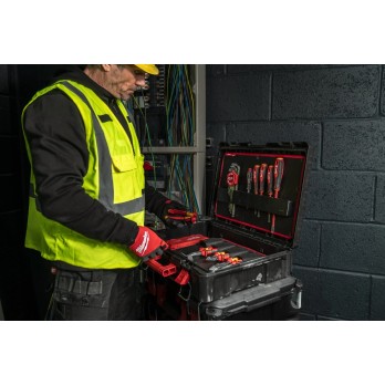 MILWAUKEE SKRZYNIA PACKOUT ORGANIZER Z PRZEGRODAMI DLA HYDRAULIKÓW LUB ELEKTRYKÓW NA NARZĘDZIA