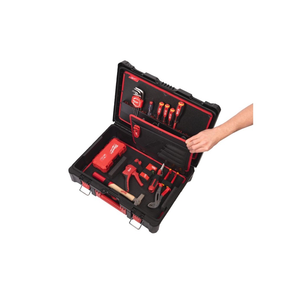MILWAUKEE SKRZYNIA PACKOUT ORGANIZER Z PRZEGRODAMI DLA HYDRAULIKÓW LUB ELEKTRYKÓW NA NARZĘDZIA