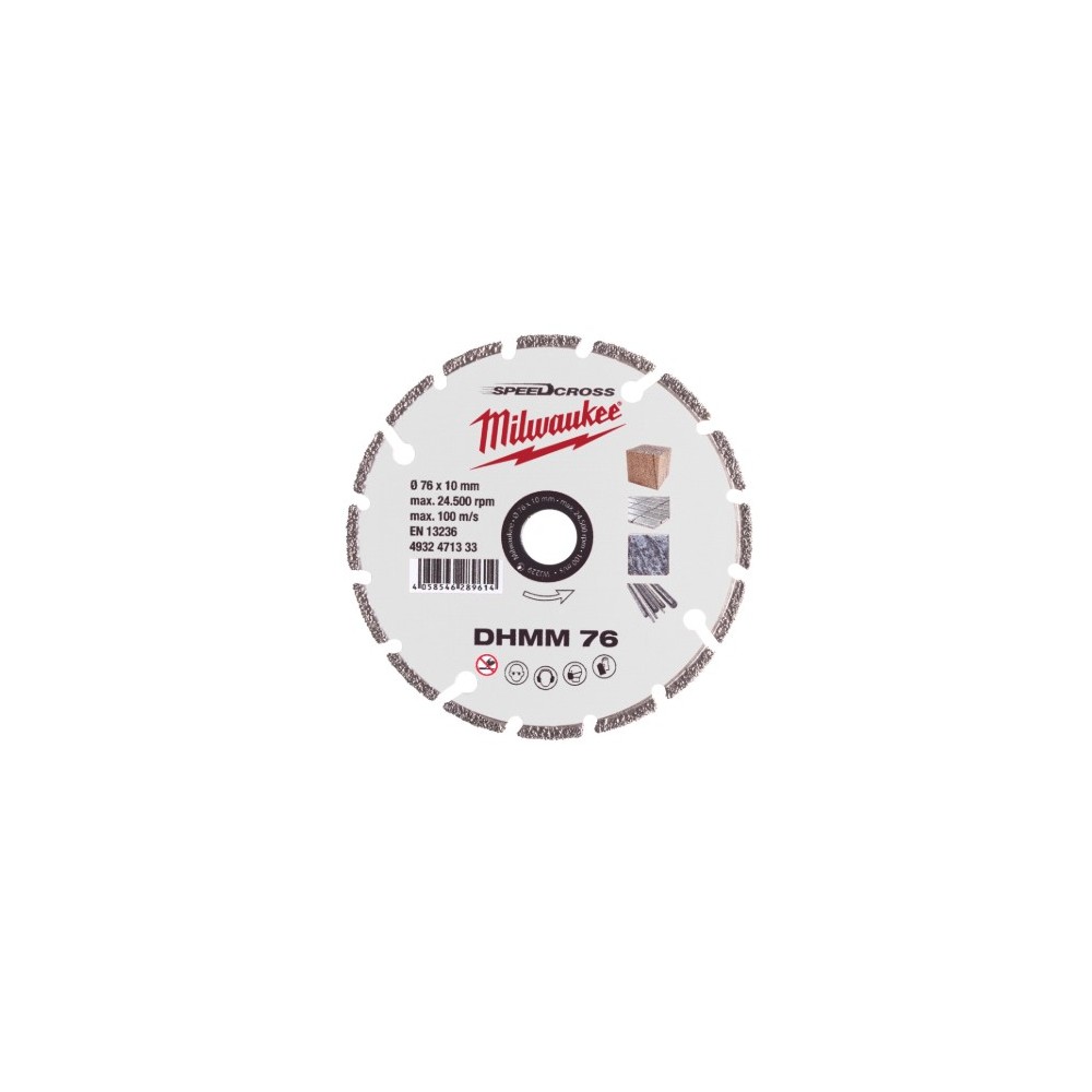 MILWAUKEE UNIWERSALNA TARCZA DIAMENTOWA DHMM 76 MM