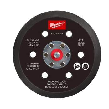 MILWAUKEE PODKŁADKA SZLIFIERKI MIMOŚRODOWEJ M12 150MM NA RZEP FROSBPSH150