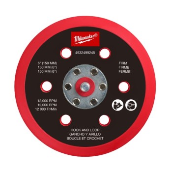 MILWAUKEE TWARDA PODKŁADKA DO SZLIFIERKI MIMOŚRODOWEJ M12 150MM MOCOWANA NA RZEP FROSBPHH150