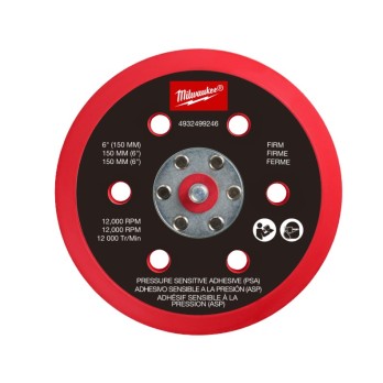 MILWAUKEE PODKŁADKA SZLIFIERKI MIMOŚRODOWEJ M12 150MM, MIĘKKA I PSA FROSBPSP150