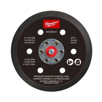 MILWAUKEE PODKŁADKA SZLIFIERKI MIMOŚRODOWEJ M12 150MM, TWARDA I PSA FROSBPHP150