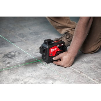 MILWAUKEE M12 3PL-0C LASER ZIELONY 3-PŁASZCZYZNOWY
