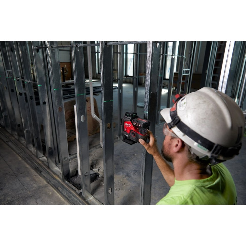 MILWAUKEE M12 3PL-0C LASER ZIELONY 3-PŁASZCZYZNOWY