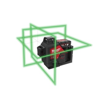 MILWAUKEE M12 3PL-0C LASER ZIELONY 3-PŁASZCZYZNOWY