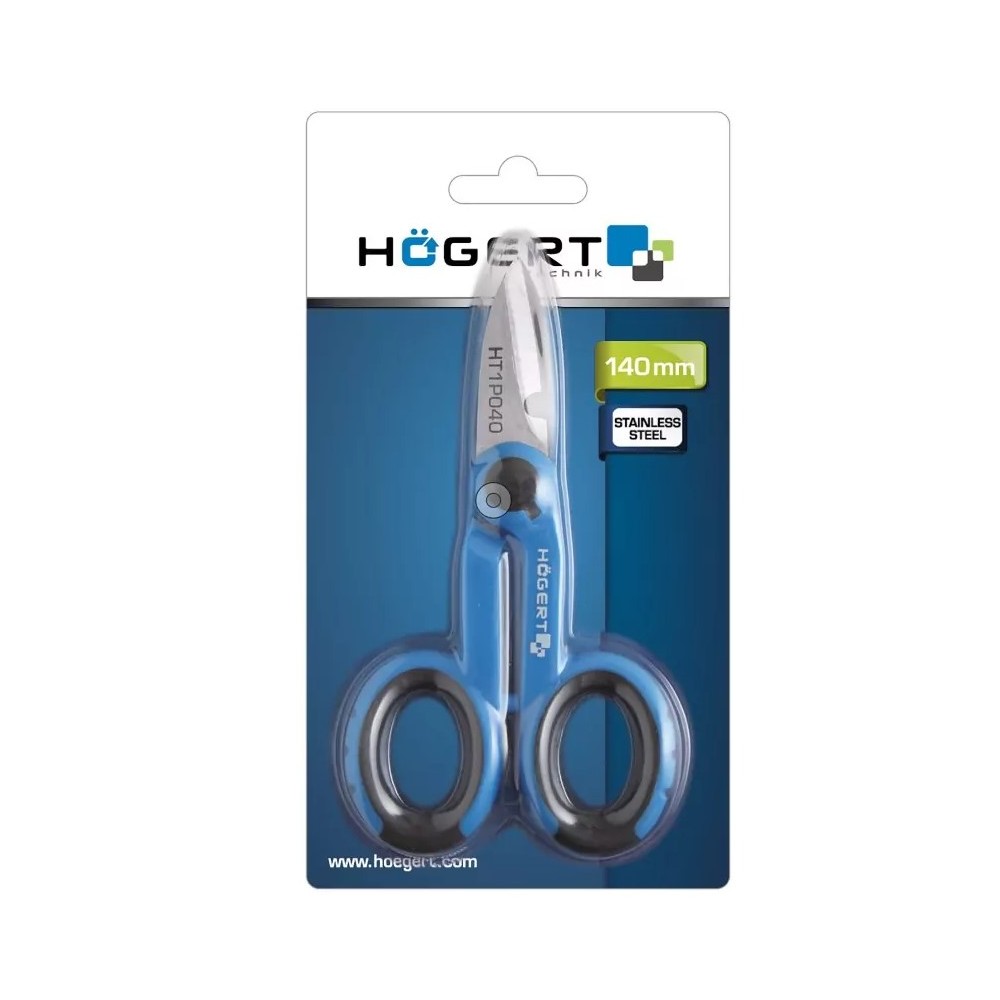 HOGERT TECHNIK NOŻYCE DO CIĘCIA PRZEWODÓW, BLACHY, SKÓRY 140MM