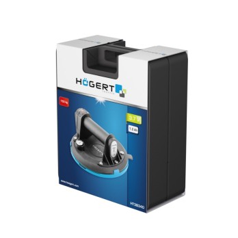 HOGERT TECHNIK PRZYSSAWKA AKUMULATOROWA Z MANOMETREM 200MM 150KG