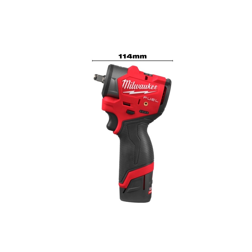 MILWAUKEE SUBKOMPAKTOWY KLUCZ UDAROWY Z PIERŚCIENIEM 3\8" M12 FSCIWF38-252X
