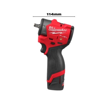 MILWAUKEE SUBKOMPAKTOWY KLUCZ UDAROWY Z PIERŚCIENIEM 3\8" M12 FSCIWF38-252X 271Nm