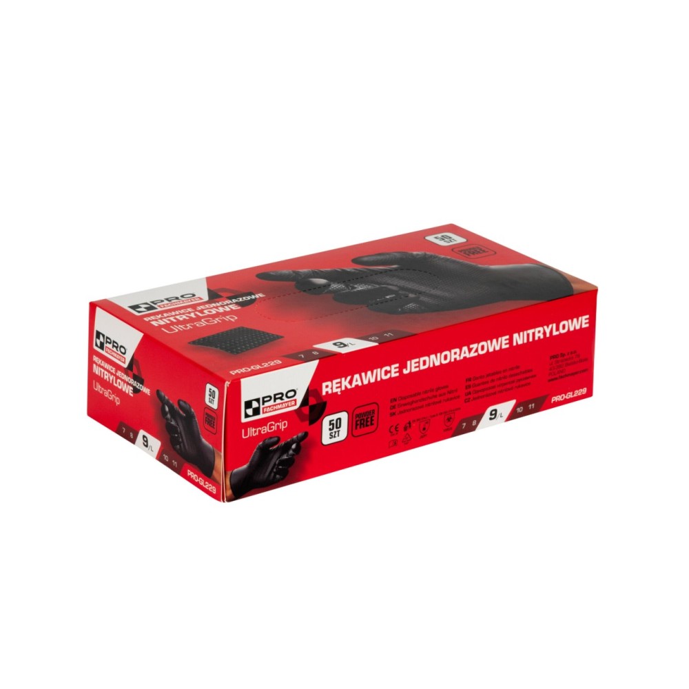 PRO RĘKAWICE JEDNORAZOWE NITRYLOWE- 50 SZT.