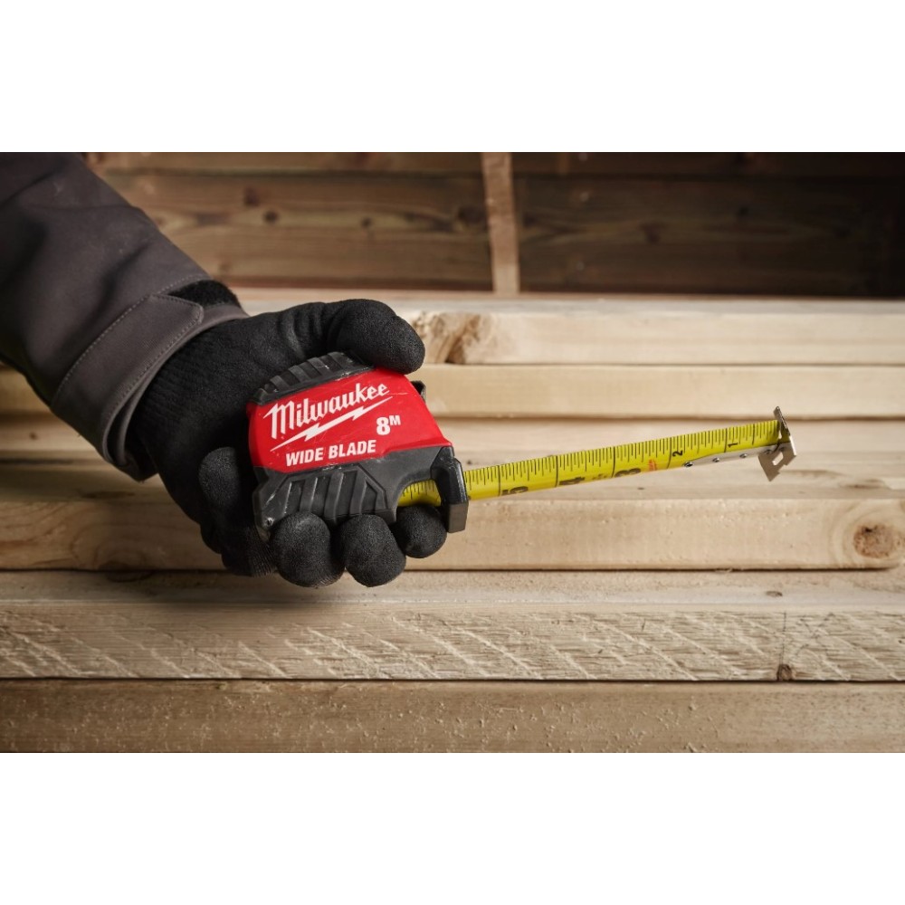 MILWAUKEE TAŚMA MIERNICZA MIARA METRÓWKA 8m/26ft WIDE BLADE GENERACJA 2