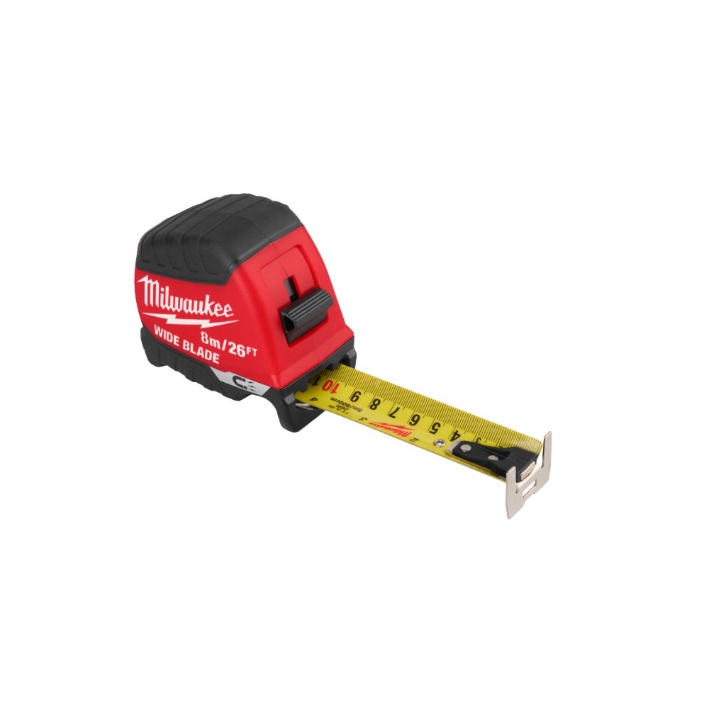 MILWAUKEE TAŚMA MIERNICZA MAGNETYCZNA MIARA METRÓWKA WIDE BLADE 8m/26ft GENERACJA 2