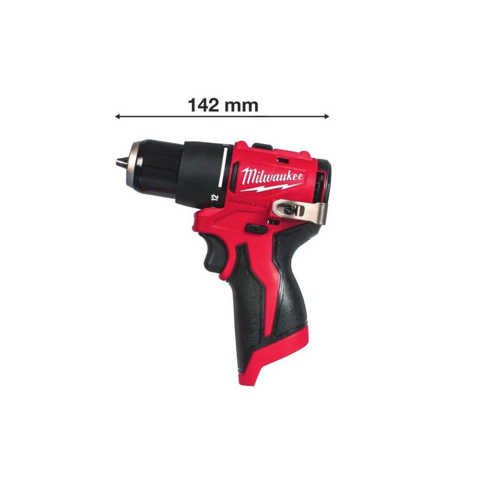 MILWAUKEE KOMPAKTOWA WIERTARKO-WKRĘTARKA Z UDAREM M12 BLPDRC-0