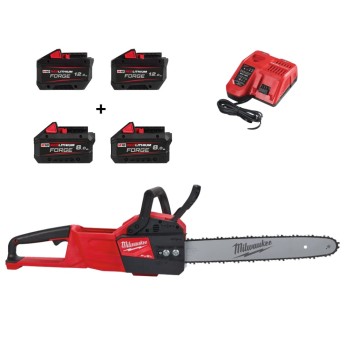OFERTA PROMOCYJNA MILWAUKEE PILARKA ŁAŃCUCHOWA 40CM M18 FCHS-122 + 2x M18 8.0Ah FORGE