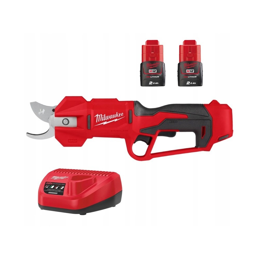 MILWAUKEE SEKATOR DO GAŁĘZI W ZESTAWIE M12 BLPRS-202