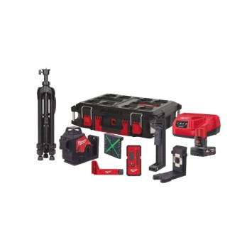 MILWAUKEE LASER 3-PŁASZCZYZNOWY 360° M12 3PLKIT-401P