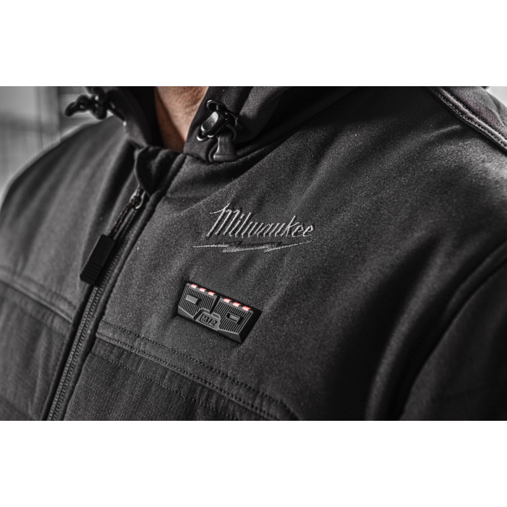 MILWAUKEE KURTKA PODGRZEWANA PIKOWANA Z KAPTUREM M12 HPJBL3, AKUMULATOR IRPSU3