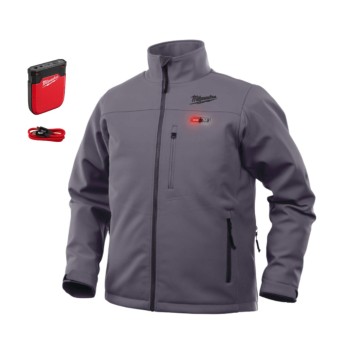 MILWAUKEE MĘSKA KURTKA ZIMOWA PODGRZEWANA M12 HJGREY4, AKUMULATOR IRPSU3 wyprzedaż ROZMIAR M