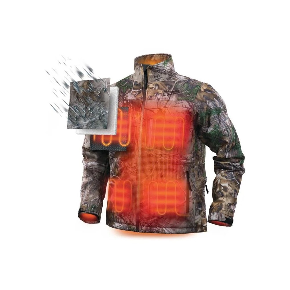 MILWAUKEE KURTKA PODGRZEWANA M12 HJ CAMO4, AKUMULATOR IRPSU3 ROZMIAR M