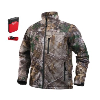 MILWAUKEE KURTKA PODGRZEWANA M12 HJ CAMO4 + IRPSU3 PŁASKI AKUMULATOR wyprzedaż KAMUFLAŻ ROZMIAR M