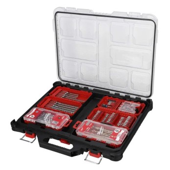MILWAUKEE ZESTAW BITÓW I WIERTEŁ PACKOUT- 98 ELEMENTÓW