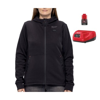 MILWAUKEE DAMSKA BLUZA PODGRZEWANA Z KAPTUREM M12 HHLBL5-NRG 2.0Ah NOWA GENERACJA