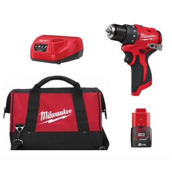 MILWAUKEE BEZSZCZOTKOWA WIERTARKO-WKRĘTARKA M12 BLDDRC-201B 40Nm LED