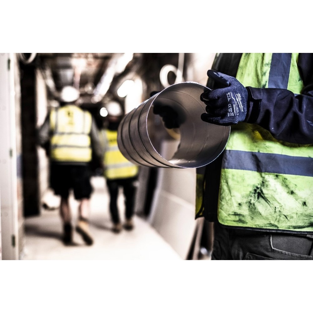 MILWAUKEE RĘKAWICE ROBOCZE ODPORNE NA PRZECIĘCIA, BUDOWLANE POZIOM OCHRONY E