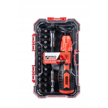 PRO WKRĘTAK AKUMULATOROWY 2,5 NM Z BITAMI, ZESTAW 28 SZT. PRO-PT011 promocja