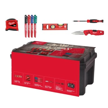 MILWAUKEE ZESTAW ŚWIĄTECZNY 2025 SKRZYNIA NARZĘDZIA RĘCZNE- 7 ELEMENTÓW