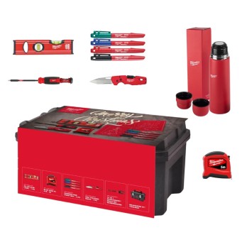 MILWAUKEE ZESTAW ŚWIĄTECZNY 2025 SKRZYNIA NARZĘDZIA RĘCZNE- 7 ELEMENTÓW