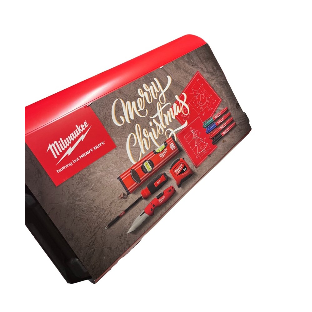 MILWAUKEE ZESTAW ŚWIĄTECZNY 2025 SKRZYNIA NARZĘDZIA RĘCZNE- 6 ELEMENTÓW