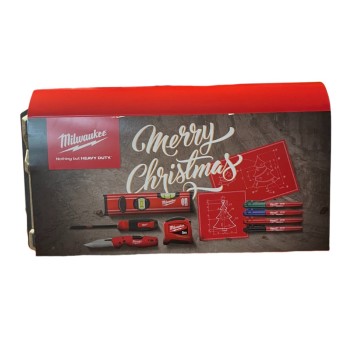 MILWAUKEE ZESTAW ŚWIĄTECZNY 2025 SKRZYNIA NARZĘDZIA RĘCZNE- 6 ELEMENTÓW