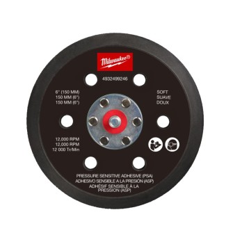 MILWAUKEE PODKŁADKA SZLIFIERKI MIMOŚRODOWEJ M12 150MM, MIĘKKA I PSA FROSBPSP150