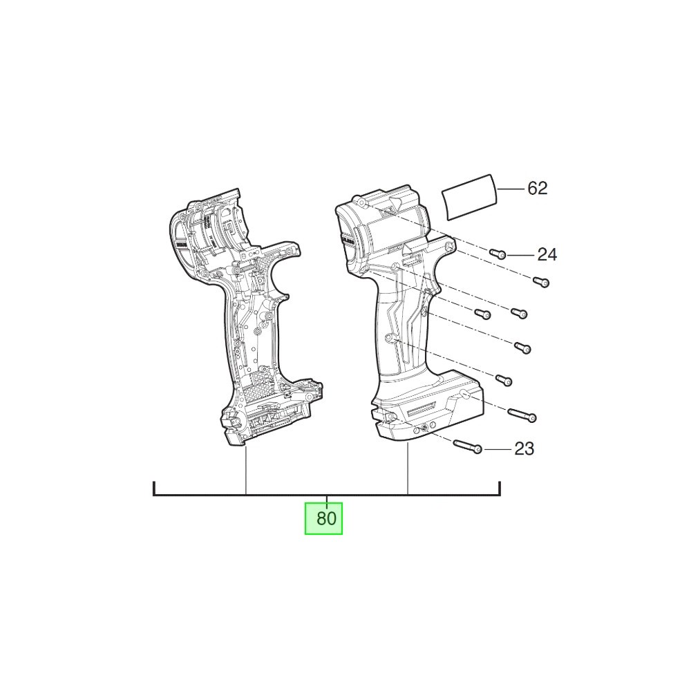MILWAUKEE OBUDOWA DO WIERTARKO-WKRĘTARKI M18 BLDDRC
