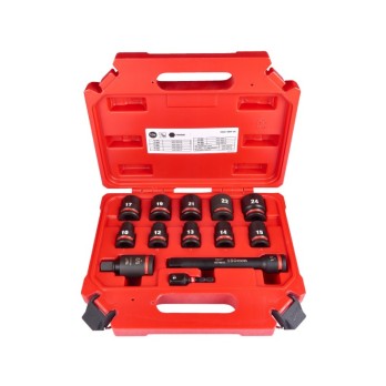 MILWAUKEE ZESTAW KRÓTKICH NASADEK UDAROWYCH 1/2"- 11 SZT.