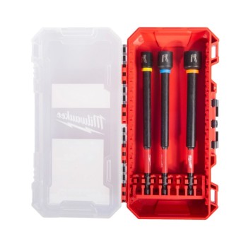 MILWAUKEE ZESTAW KLUCZY NASADOWYCH NASADEK MAGNETYCZNYCH 150MM- 3 SZT.