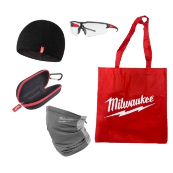 MILWAUKEE ZESTAW CZAPKA KOMIN OKULARY ETUI TOREBKA