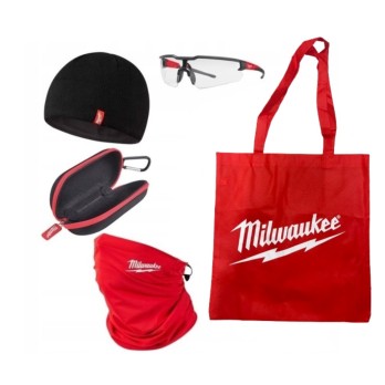 MILWAUKEE ZESTAW CZAPKA KOMIN OKULARY ETUI TOREBKA