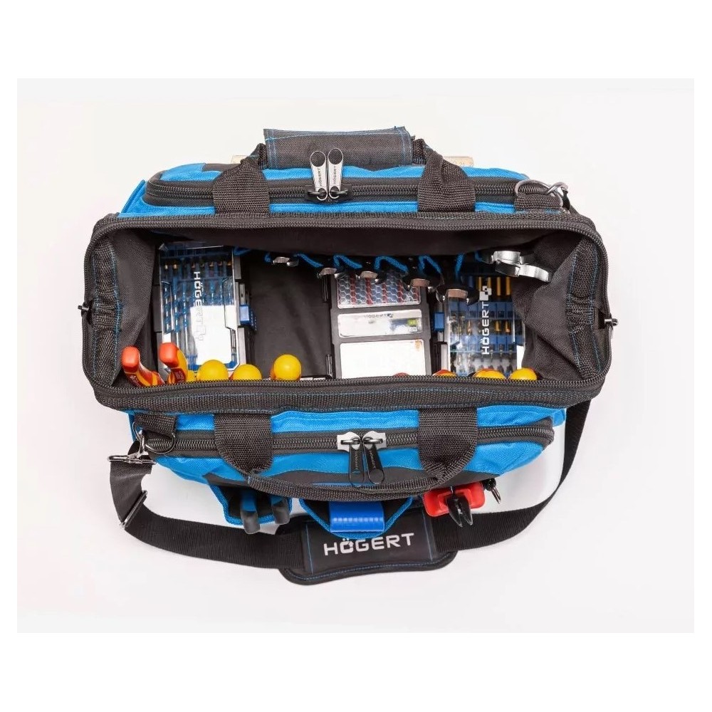 HOGERT TECHNIK ZESTAW NARZĘDZI RĘCZNYCH Z TORBĄ DLA ELEKTRYKA