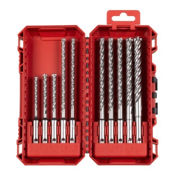 MILWAUKEE ZESTAW WIERTEŁ UDAROWYCH DO BETONU SDS-PLUS MX4 5 - 12 MM- 10 SZT.