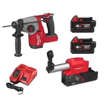 MILWAUKEE ZESTAW ODSYSACZ PYŁU M18 FDDEC-0 MŁOTOWIERTARKA M18FHAC16-402